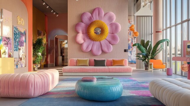Daisy decor in pink