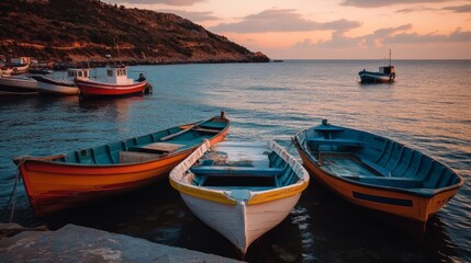 Fototapeta premium Fishing vessels in Scopelos