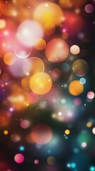 Obraz premium bokeh texture background, vibrant and colorful circles of light, soft blur effect, glowing atmosphere, perfect for design projects, bright and abstract with a magical feel