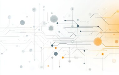 Obraz premium Abstract digital design featuring interconnected lines and nodes, symbolizing technology and networks.