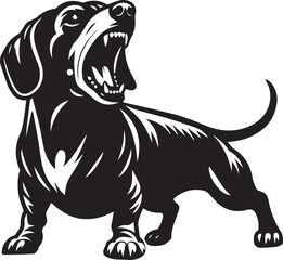 Dachshund dog cute vector