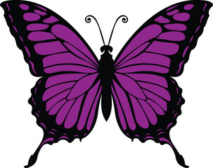 Vibrant Monarch Butterfly Vector Illustration - Perfect for educational, design, and nature projects