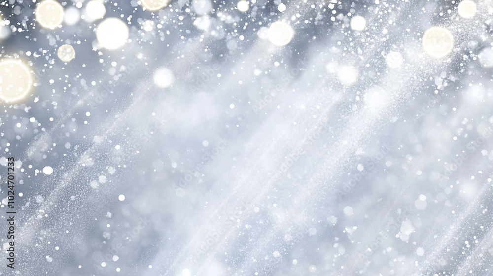 Poster shimmering crystal drops and soft bokeh creating a dreamy atmosphere