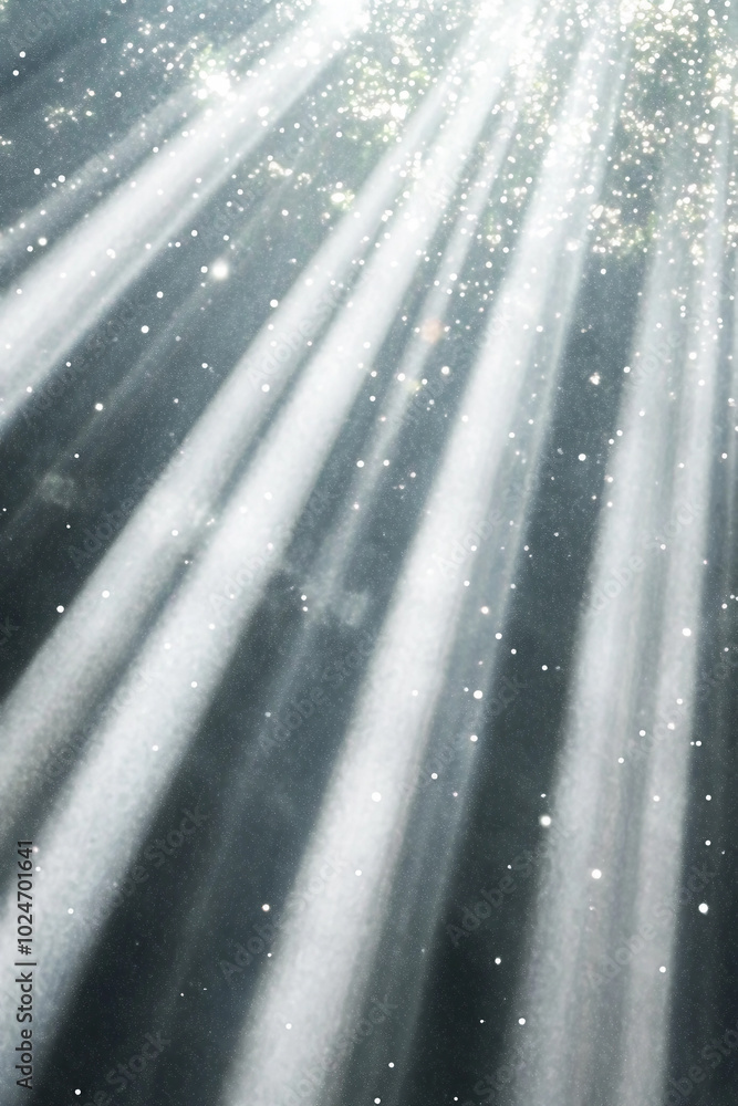 Poster shimmering crystal drops and soft bokeh creating a dreamy atmosphere