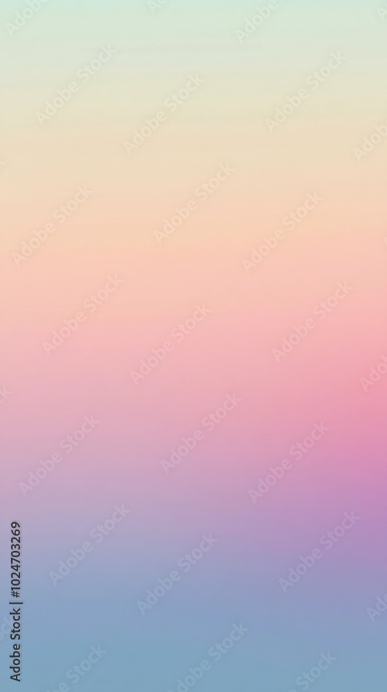 Wall mural two-tone gradient background, soft pastel colors with a smooth transition, gentle grain texture and 