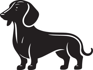 Dachshund dog cute vector