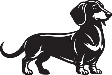 Dachshund dog cute vector