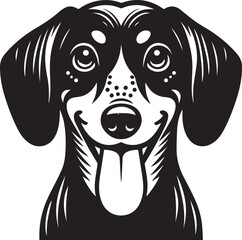 Dachshund dog cute vector