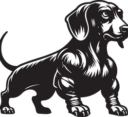 Dachshund dog cute vector
