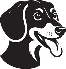 Dachshund dog cute vector