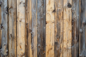 Wooden fence panels showcasing natural grain and varied textures