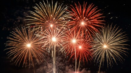 Fototapeta premium fireworks in the night sky