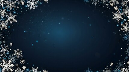 Fototapeta premium christmas background with snowflakes