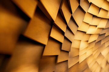 Exploring Modern Architectural Patterns: The Beauty of Geometric Design in Golden Tones