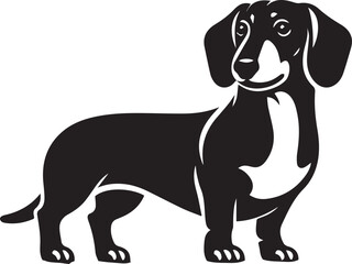 Dachshund dog cute vector