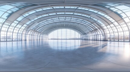 Modern Glass Building Interior