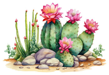 PNG Cactus plant creativity freshness.