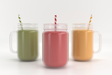 Realistic Mason Drinking Glass Jar Mockup for Customizable Branding Presentations