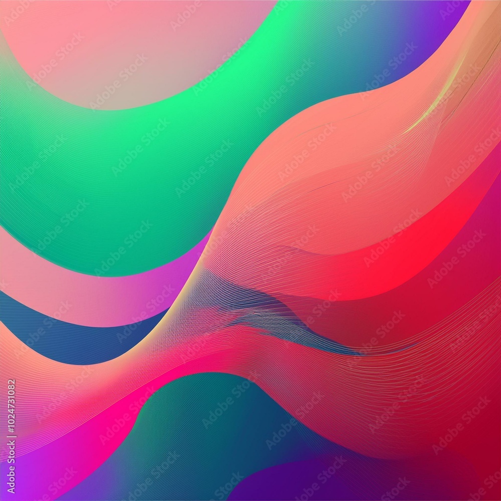 Poster abstract background with smooth shapes