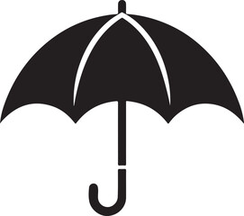 Vector illustration of opened umbrella
