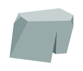 Rock stone. Cartoon game art rocks and stones. Mineral vector illustration