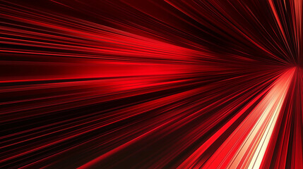 Fototapeta premium Rote Speedlines vor einem schwarzen Hintergrund 