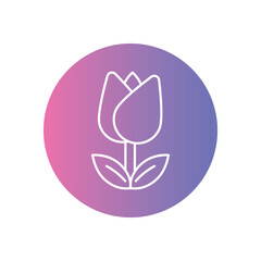 Tulip vector icons stock illustration