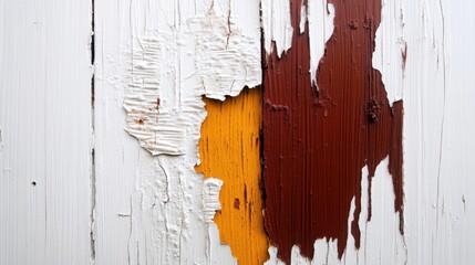 Peeling paint texture on weathered wooden surface for rustic design and art projects