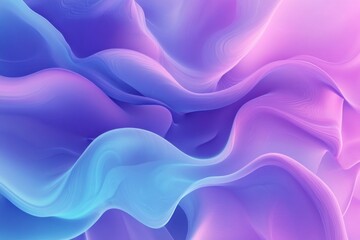 Obraz premium Soft blue and purple waves create abstract background, evoking sense of calm and tranquility. fluid shapes blend seamlessly, offering visually soothing experience