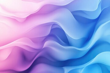 Obraz premium Soft blue and purple background with flowing shapes creates calming and serene atmosphere. gentle waves evoke sense of tranquility and elegance