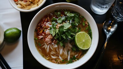 bowl of noodle soup