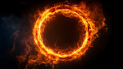 fire flames on black