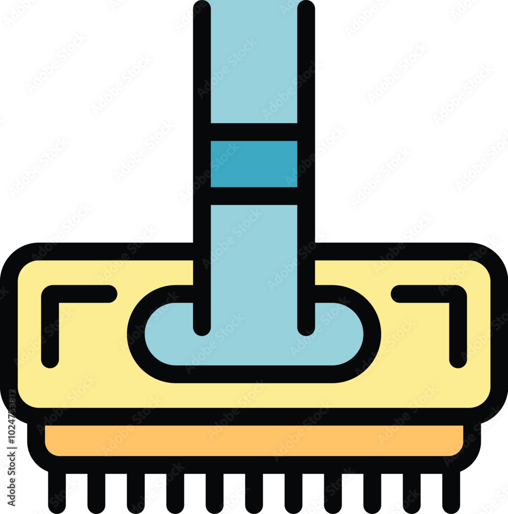 Poster cleaning brush with a handle for efficient scrubbing and washing, ensuring a spotless and hygienic e