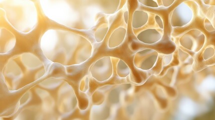 Abstract Close-up of Dietary Fiber Molecule Structure, Highlighting the Network of Polysaccharides Contributing to Gut Health and Digestive Function.