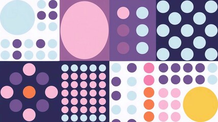 graphics of spots of various shapes and sizes on an isolated background