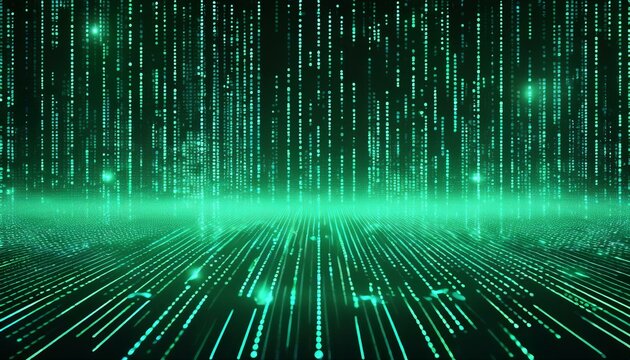 digital data code matrix background