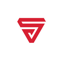 Geometric Letter S Logo design vector template