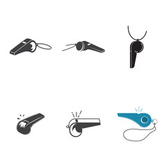 Whistle logo illustration template vector