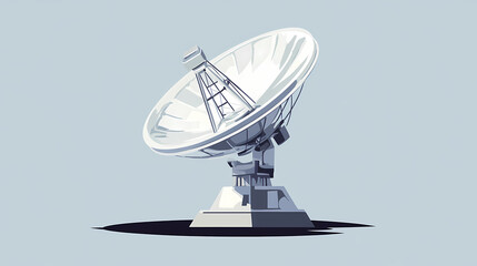 Vector illustration of a satellite dish