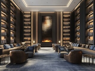 Luxury Library Lounge.