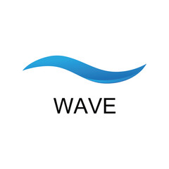 Wave logo vector element symbol design