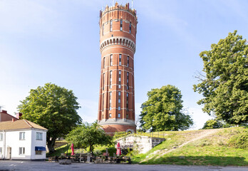 Kalmar Sweden - The old water tower in Västervik has been a prominent feature of the cityscape since 1905. © Gunnar E Nilsen
