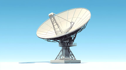 Vector illustration of a satellite dish