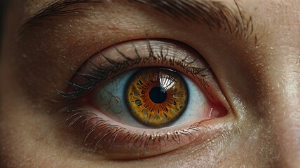 close up of eye