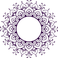 Beautiful flower art and mandala vector design