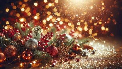 Christmas Bokeh background. Glitter bokeh background. Glitter texture abstract background. Abstract Holiday. Bokeh backgrounds. Holiday backgrounds. Abstract background with copy space.