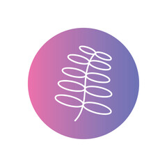 Fern Leaf vector icons stock illustration