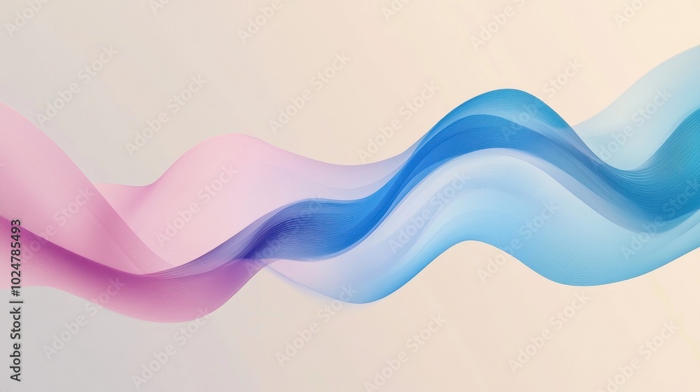 Poster fluid dynamics: captivating waves of color and motion
