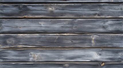 Obraz premium Gray shabby wood background, horizontal old wooden planks texture