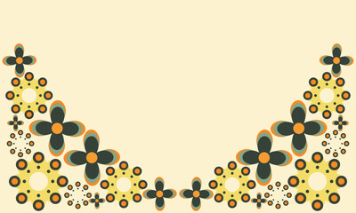 beautiful flower petal background with copy space